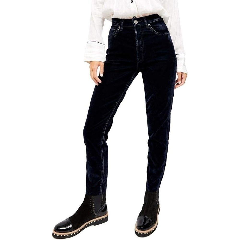 We The Free Women's Faux Suede Party Skinny Pants (25) Black‎